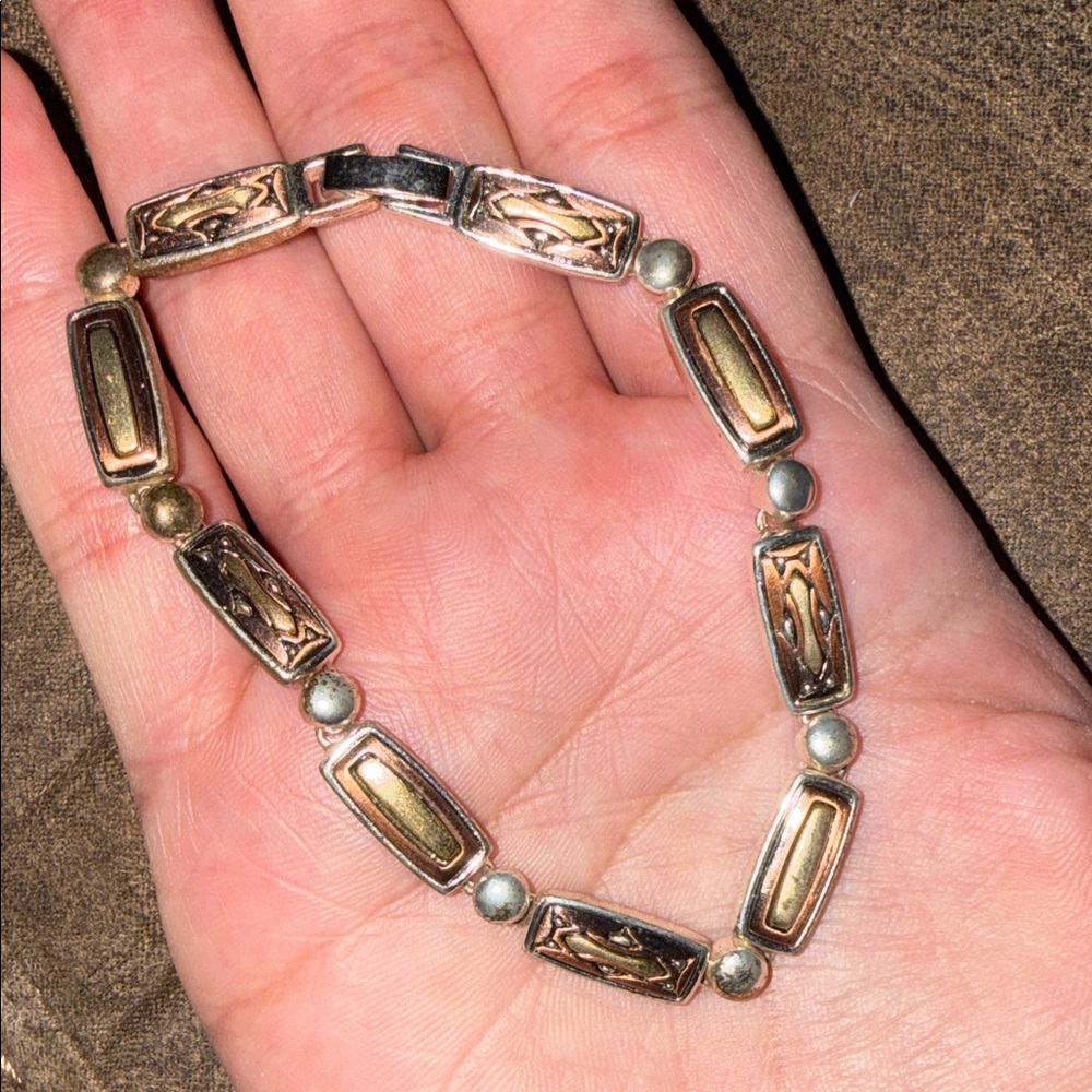 Vintage Liz Claiborne Elegant Gold and Silver Bracelet